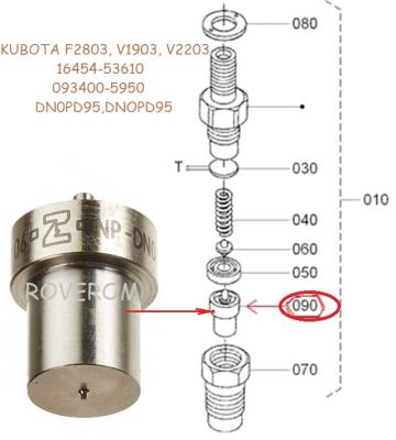 Duze injector Kubota F2803, V1903, V2203