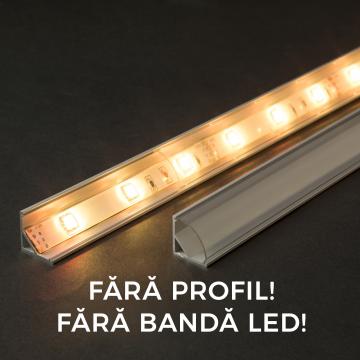 Ecran transparent pentru profil aluminiu LED - 1000 mm