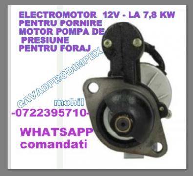 Electromotor 12v 7,8kw pentru pornire motor pompa de foraj