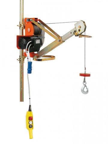 Electropalan profesional cu brat extensibil 200 kg, 25 metri