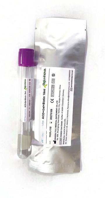 Eprubeta vacuum, ACD+ gel+ biotina, 5ml, 10 x PRP Rejuvinova