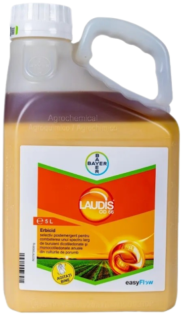 Erbicid postemergent tardiv pentru porumb Laudis 66OD 5L