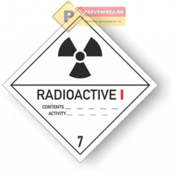 Eticheta pentru produse radioactive