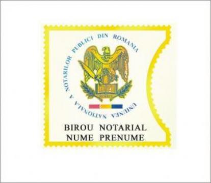 Eticheta timbru birou notarial