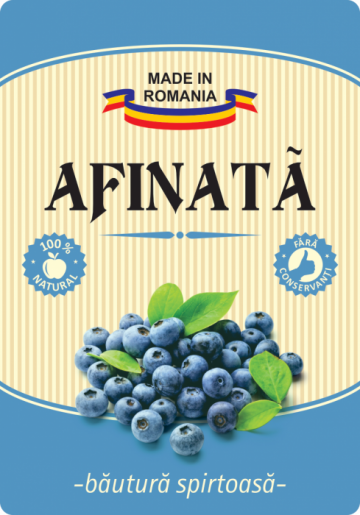 Etichete sticle personalizate Afinata, 100x70 mm