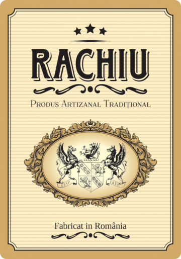 Etichete sticle personalizate, Rachiu, 100x70 mm, 1000 buc.
