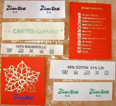 Etichete textile de produs