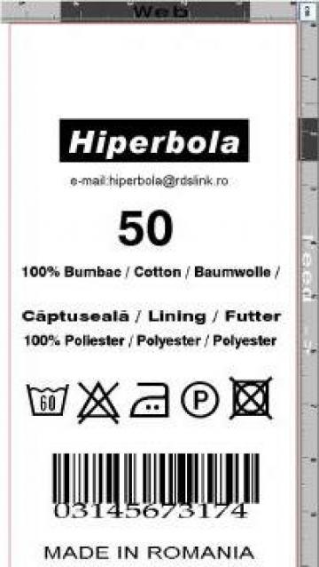 Etichete textile imprimate