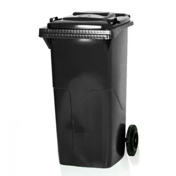 Europubela plastic negru, 120 l