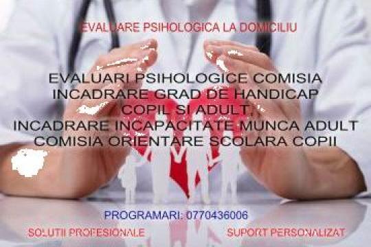 Evaluare psihologica pentru Comisia de Handicap