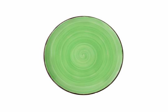 Farfurie desert ceramica 19cm, Gala Green, multiplu de 6 buc