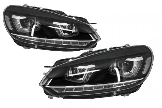 Faruri LED compatibile cu VW Golf 6 (2008-up) Design Golf 7