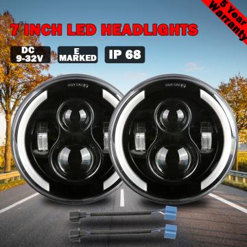 Faruri cu led Cree 7'' pentru Jeep Wrangler, Nissan Patrol