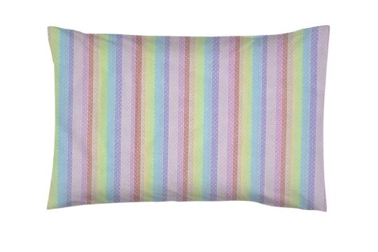 Fata de perna 50x70, 100% bumbac standard, dungi multi