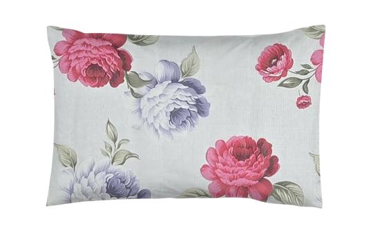 Fata de perna 50x70, 100% bumbac standard, floral roz