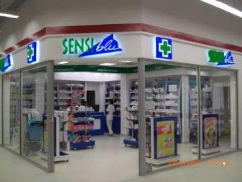 Fatade de sticla pentru farmacii Sensiblu