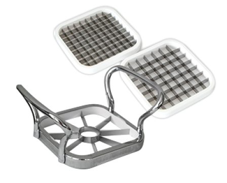 Feliator/tocator legume si fructe cu 3 accesorii Raki, inox