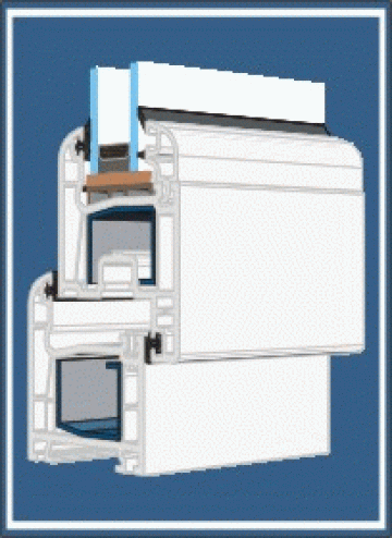 Fereastra PVC cu geam termoizolant 30 mm cu deschidere osc