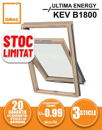 Fereastra mansarda + rama Dakea Ultima Energy KEV B1800