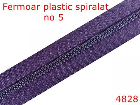 Fermoar plastic spiralat pentru confectii 4828