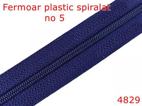Fermoar plastic spiralat pentru confectii 4829