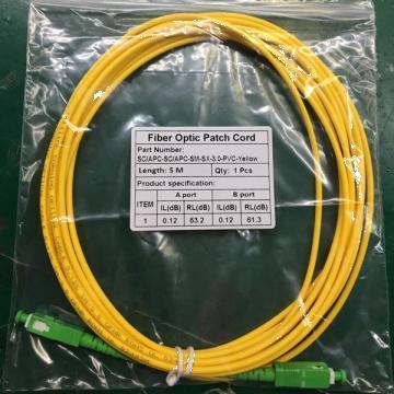 Fibra optica patch cord