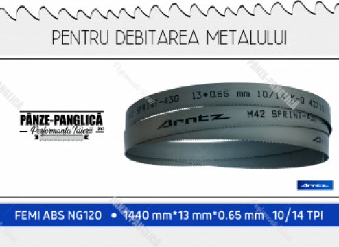 Fierastrau panglica metal 1440x13x10/14 Femi ABS NG 120