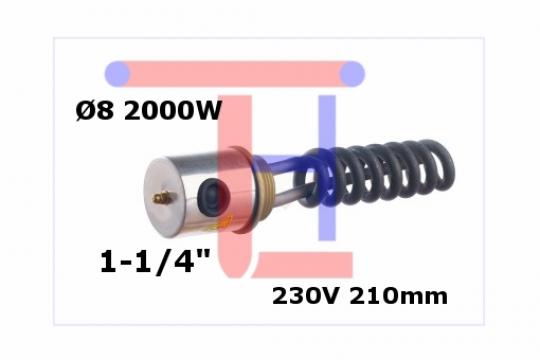 Fierbator incalzire apa 1-1/4" 8mm 2000W