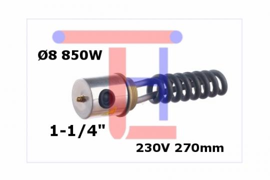Fierbator ulei 8x270mm 1-1/4" 850 wati
