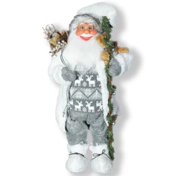 Figurina Mos Craciun 60 cm, gri