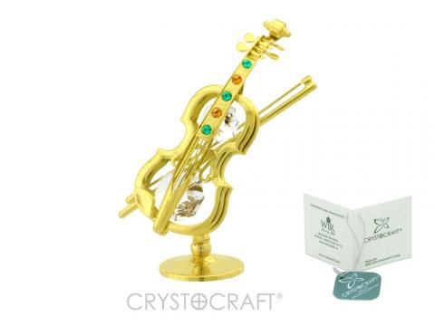 Figurina Vioara cu cristale Swarovski