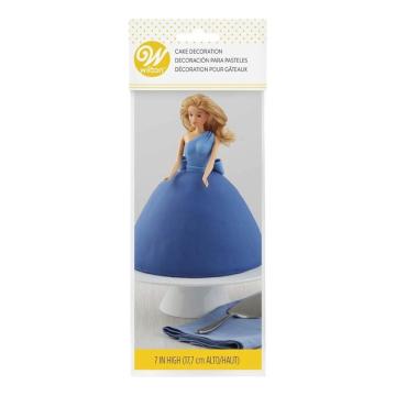 Figurina tort Papusa Blonda din plastic - Wilton