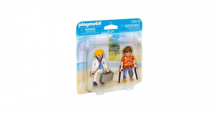 Figurine jucarie Medic si pacient Playmobil 70079
