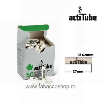 Filtre tigari cu carbon activ actiTube Slim 50 6.9x27mm