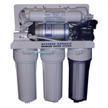 Filtru casnic cu osmoza inversa si pompa booster