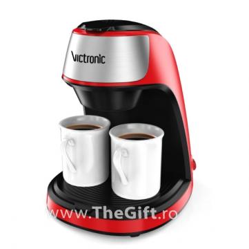 Filtru de cafea modern, cu doua cesti de ceramica