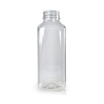 Flacoane 400ml, pet transparent, dreptunghiulare, F38mm