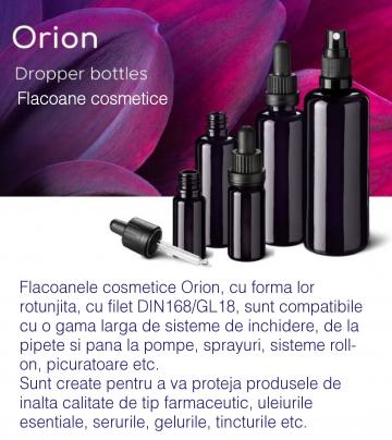 Flacoane cosmetice din sticla violet