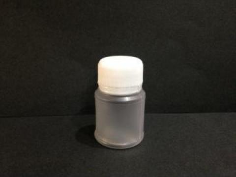 Flacon plastic transparent/alb 30 ml cu dop fi 28 PV