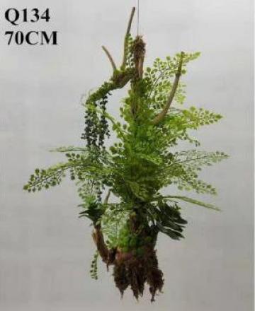 Floare artificiala Green Faux Fern Plants Hanging Fern