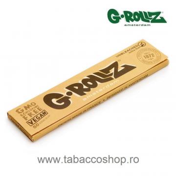 Foite tigari G-Rollz Unbleached Extra Thin King Size Slim 50
