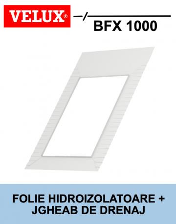 Folie hidroizolatoare si jgheab de drenaj Velux BFX 1000