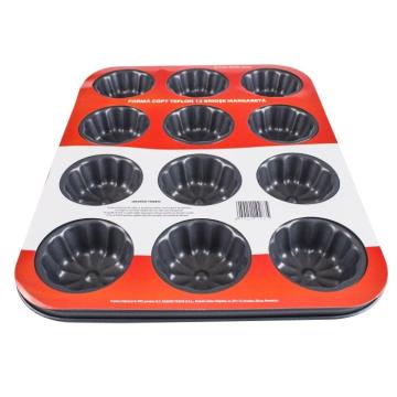 Forma copt teflon 12 briose (muffin) Margareta