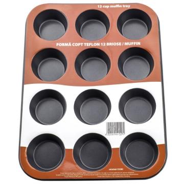 Forma copt teflon 12 briose muffin