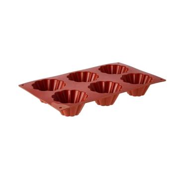 Forma silicon briose 8 cm, 6 cav - SilikoMart