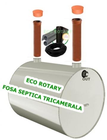 Fosa ecologica tricamerala Imhoff 2000 litri, 5 persoane