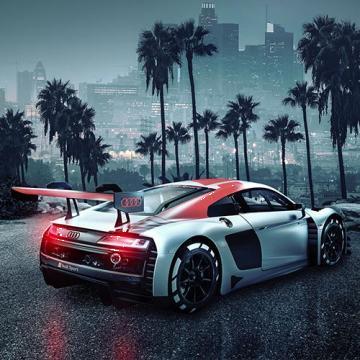 Fototapet 3D Audi R8 L.A 368 cm x 254 cm