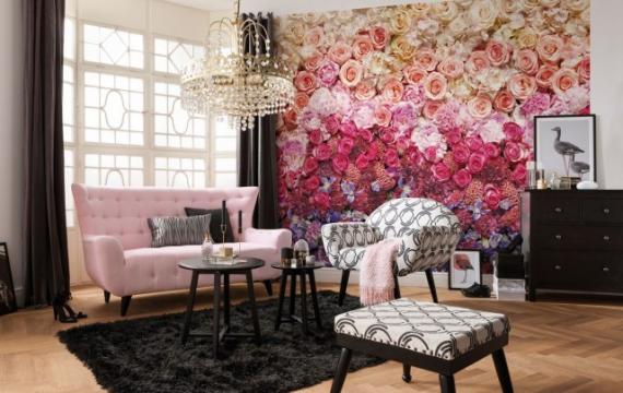 Fototapet floral Flori din plin