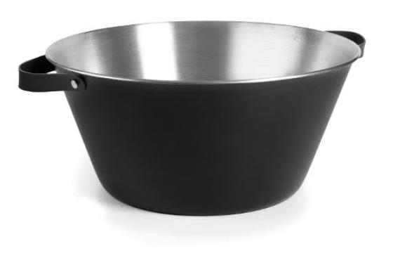 Frapiera inox neagra ovala Champagne Moon Black 30 litri