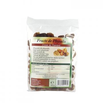 Fructe Physalis uscate, deshidratate, fara zahar, 100g